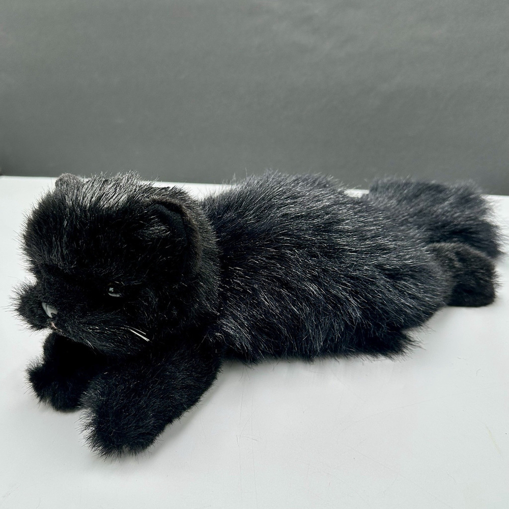 Vintage Ty Classic "Licorice" Beanie Buddy 14” Plush Black Persian Cat 1997 - Picture 7 of 12